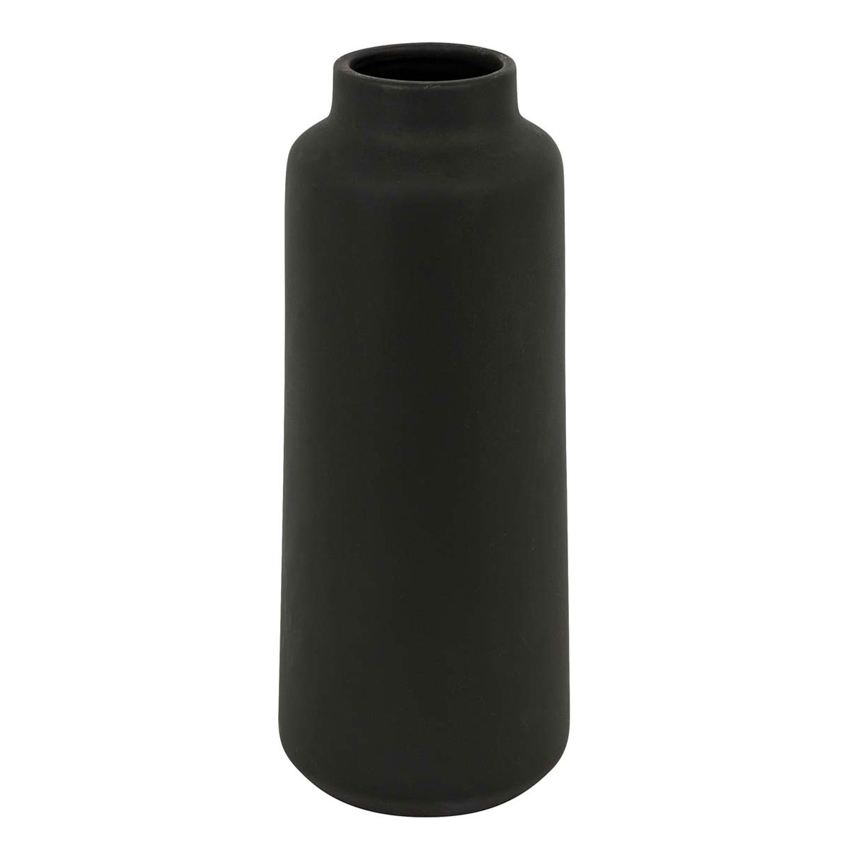 Διακοσμητικό Βάζο (Φ12X30) A-S Rily Black 204291A Home Διακόσμηση Διακοσμητικά Βάζα & Μπουκάλια Spitishop