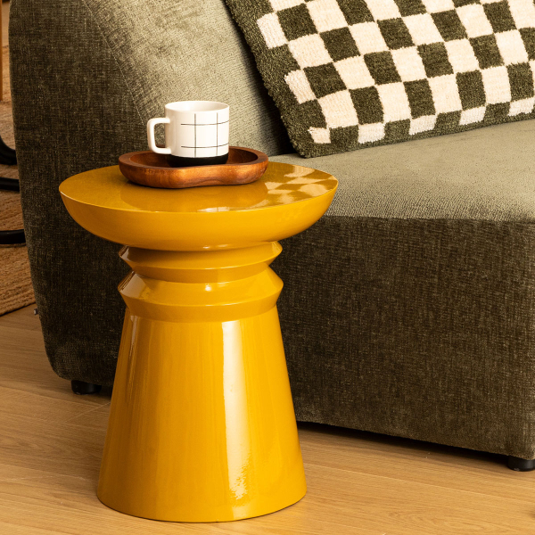 Βοηθητικό Τραπεζάκι (Φ38x43) A-S Jaya Moutarde 197799A