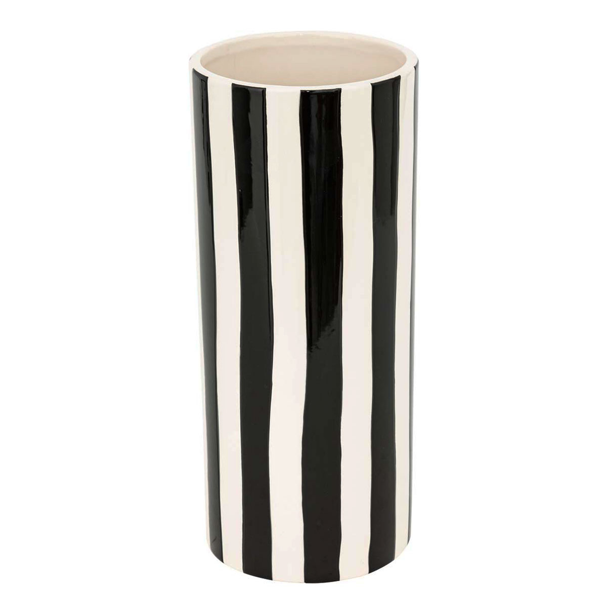 Διακοσμητικό Βάζο (Φ13X30) A-S Edric Black 204295 Home Διακόσμηση Διακοσμητικά Βάζα & Μπουκάλια Spitishop
