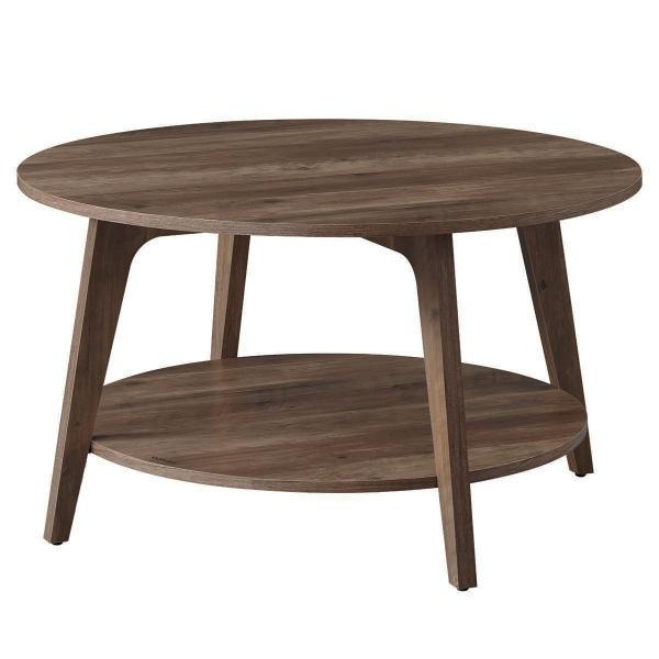 Τραπέζι Σαλονιού Με Ράφι (Φ80x45) Vasagle LCT243K41