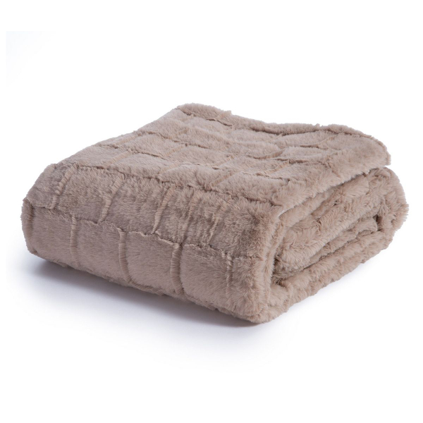 Γούνινη Κουβέρτα Καναπέ (140x190) Nef-Nef Homeware Elements Barlow Beige