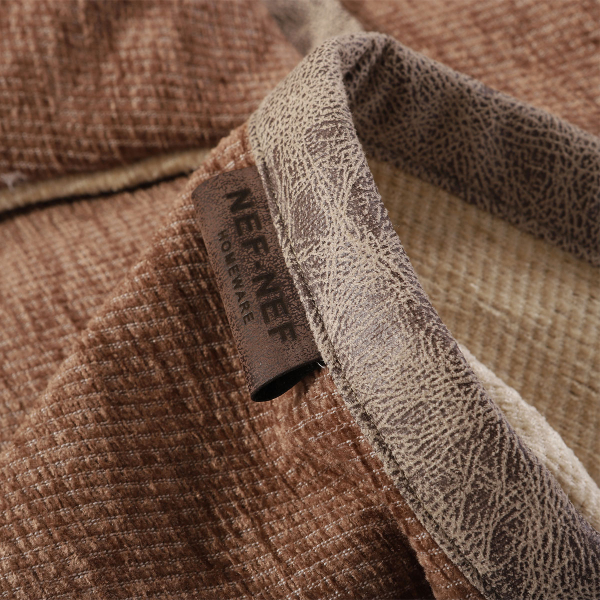 Ριχτάρι Πολυθρόνας 2 Όψεων (180x180) Nef-Nef Homeware Tanger Brown/Ecru