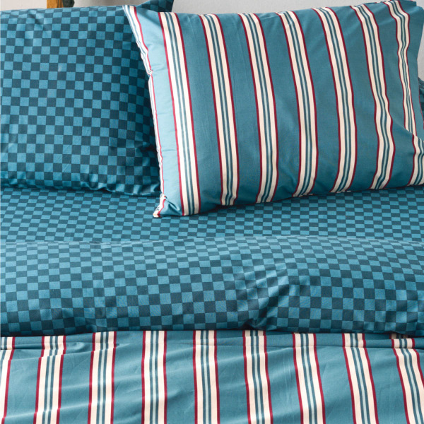 Παπλωματοθήκη King Size (Σετ 260x240) 2 Όψεων Kentia Versus Dama 33