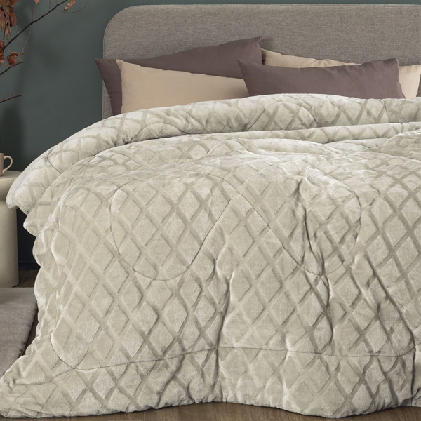 Κουβερτοπάπλωμα Υπέρδιπλο (220x240) Palamaiki Nadine/5 Ice