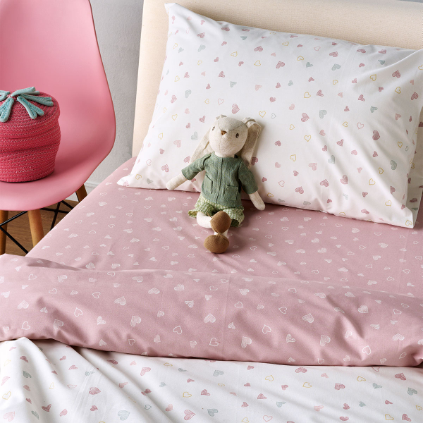 Σεντόνια Μονά (Σετ) Kentia Kids Marker 18 Pink