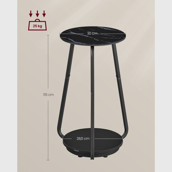 Βοηθητικό Τραπεζάκι (Φ30x55) Vasagle LET287B58