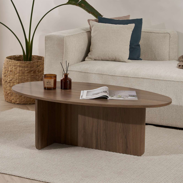 Τραπέζι Σαλονιού (120x65x40) A-G Orba 838NRD1102 Walnut