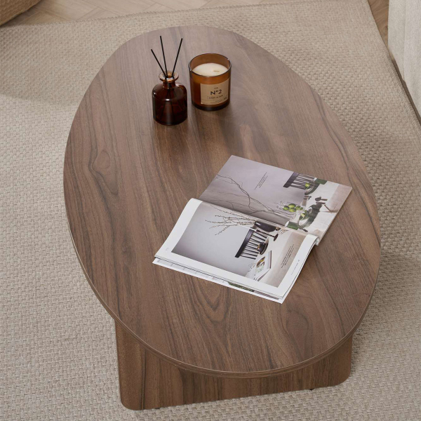 Τραπέζι Σαλονιού (120x65x40) A-G Orba 838NRD1102 Walnut