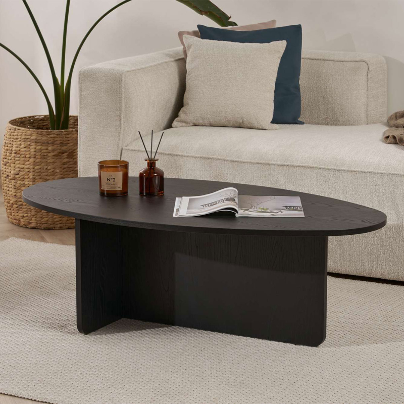 Τραπέζι Σαλονιού (120x65x40) A-G Orba 838NRD1105 Wood Black