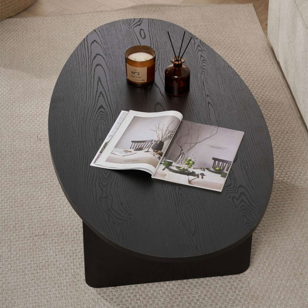 Τραπέζι Σαλονιού (120x65x40) A-G Orba 838NRD1105 Wood Black