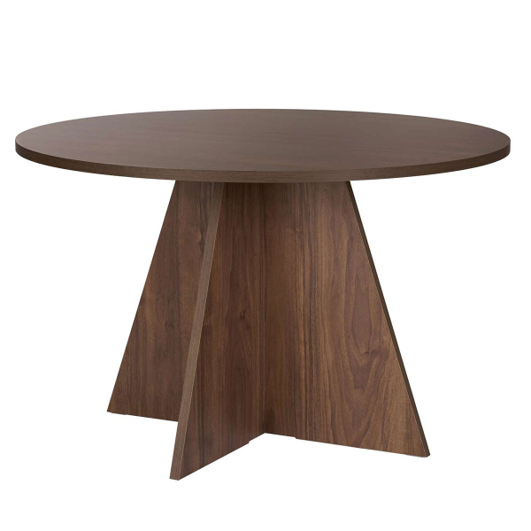 Τραπέζι Τραπεζαρίας (Φ120x75) A-G Virella 746NRD1109 Walnut