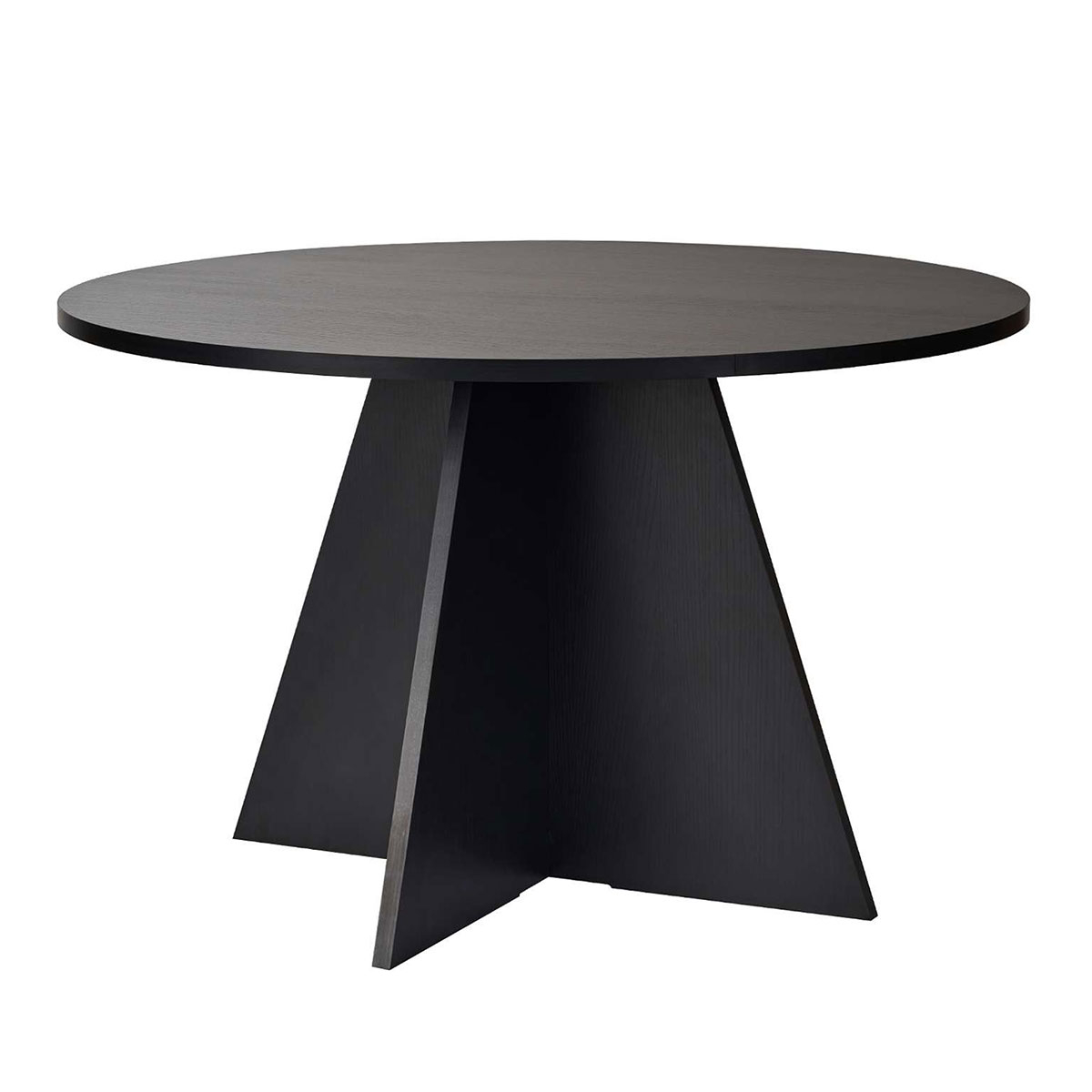 Τραπέζι Τραπεζαρίας (Φ120x75) A-G Virella 746NRD1112 Wood Black φωτογραφία