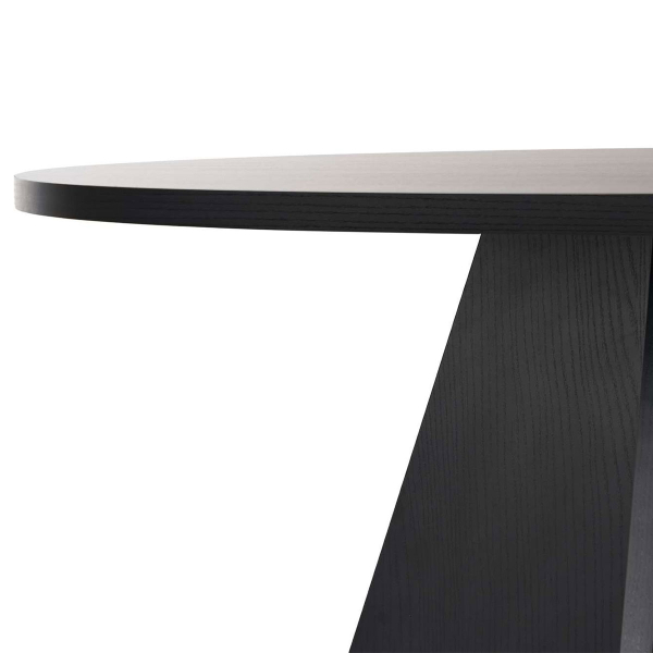 Τραπέζι Τραπεζαρίας (Φ120x75) A-G Virella 746NRD1112 Wood Black