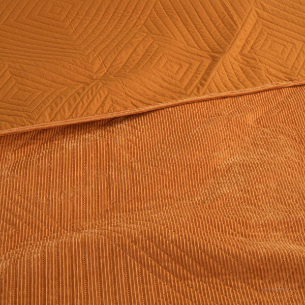 Κουβερλί Βελουτέ Υπέρδιπλο (220x240) Κοτλέ Palamaiki Dizza