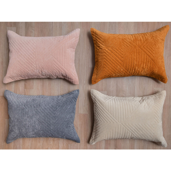 Ζεύγος Μαξιλαροθήκες (50x70) Κοτλέ Palamaiki Dizza