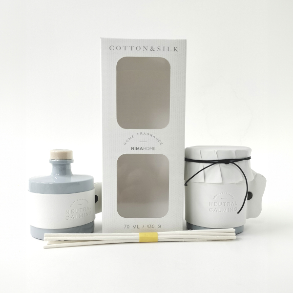 Σετ Αρωματικών Χώρου 2τμχ Nima Aroma Cotton & Silk