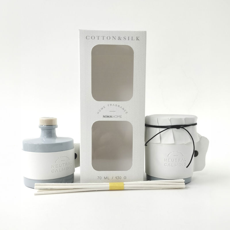 Σετ Αρωματικών Χώρου 2τμχ Nima Aroma Cotton & Silk