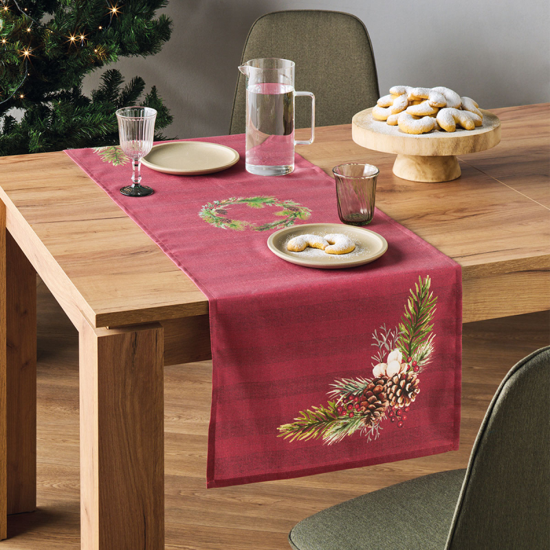 Χριστουγεννιάτικη Τραβέρσα (45x140) Kentia Loft Snow 253