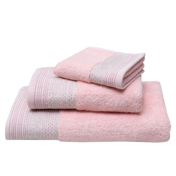 Πετσέτες Χεριών (Σετ 3τμχ) Anna Riska Karla Blush Pink 600gsm