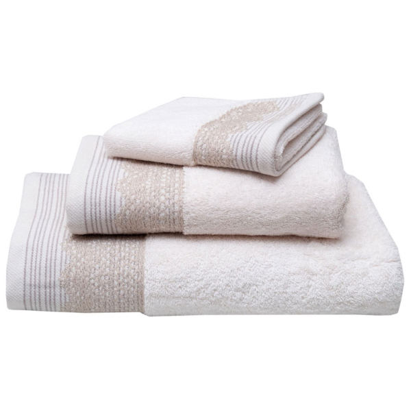 Πετσέτες Χεριών (Σετ 3τμχ) Anna Riska Karla Ivory 600gsm