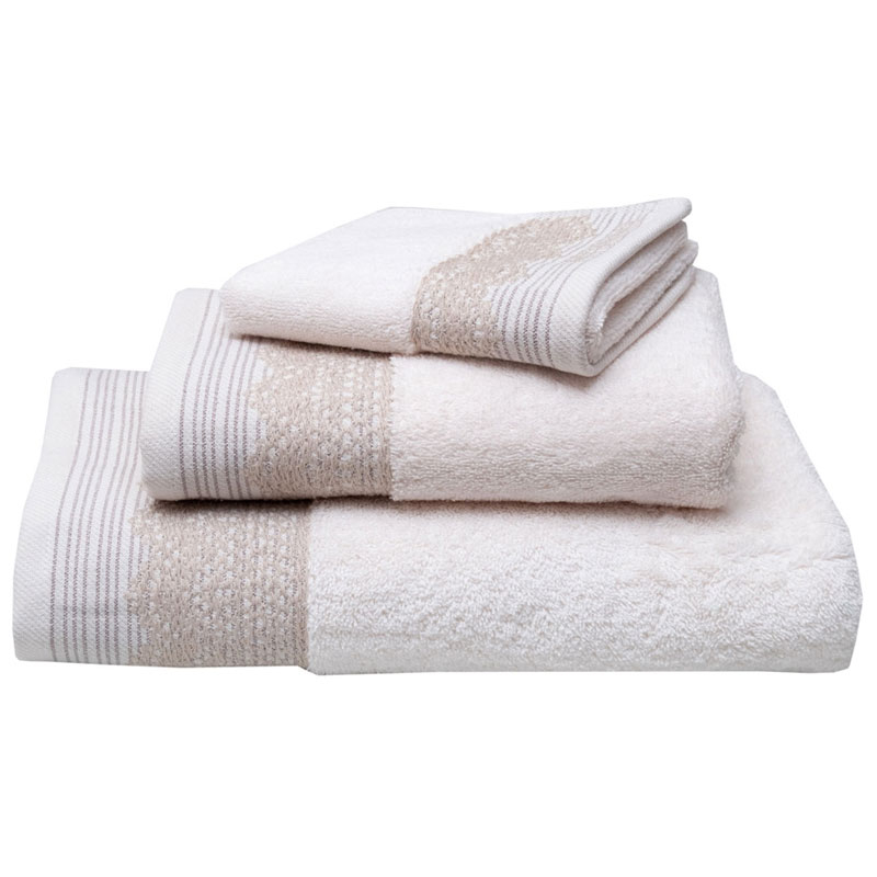 Πετσέτες Χεριών (Σετ 3τμχ) Anna Riska Karla Ivory 600gsm