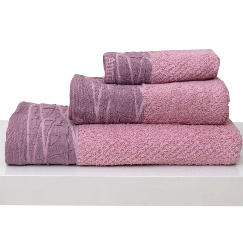 Πετσέτα Σώματος (70x140) Anna Riska Nefeli Lilac Pink 600gsm