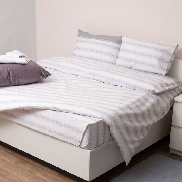 Πάπλωμα Υπέρδιπλο (Σετ 220x240) 2 Όψεων Anna Riska Premium 5011 Grey