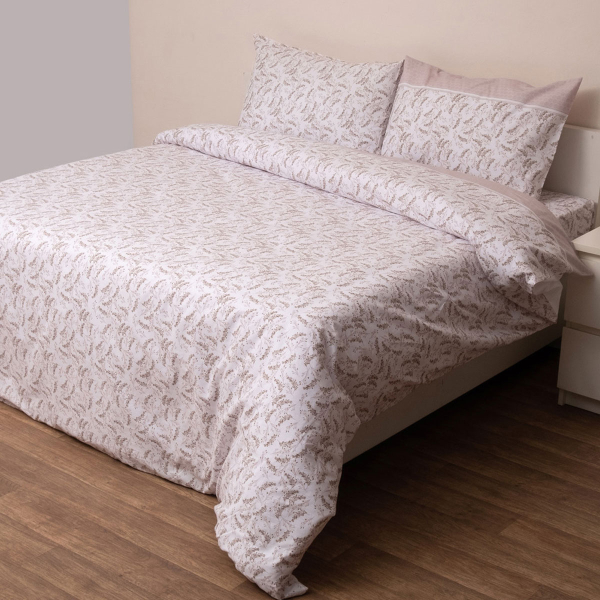 Παπλωματοθήκη Μονή (Σετ160x240) 2 Όψεων Anna Riska Premium 5012 Beige