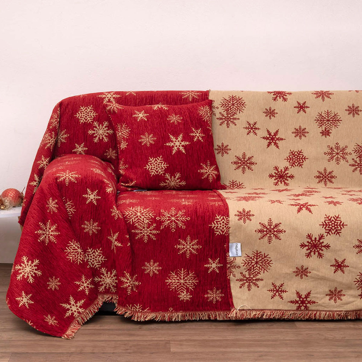 Ριχτάρι Πολυθρόνας 2 Όψεων (180x150) Anna Riska 1454 Red 5201499437710 ...