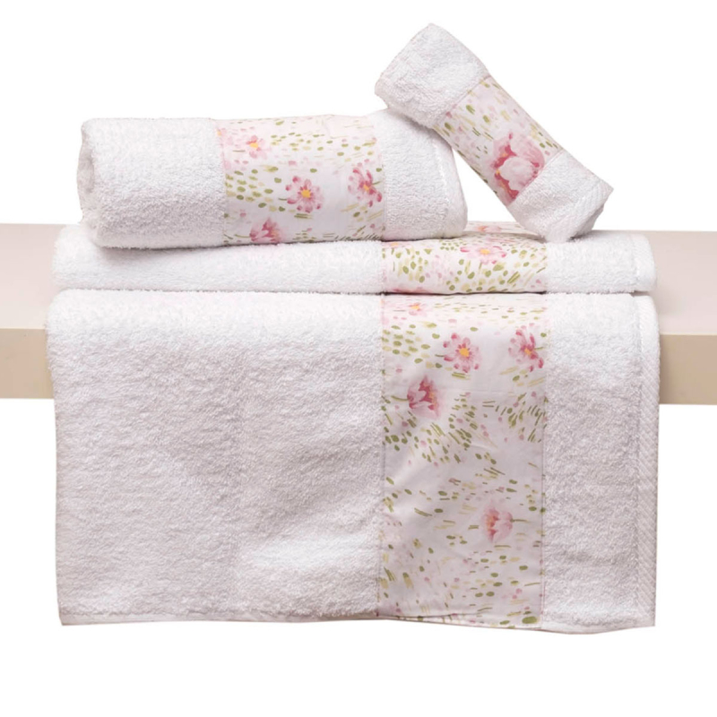 Πετσέτες Μπάνιου (Σετ 2τμχ) Anna Riska 3002 White 500gsm