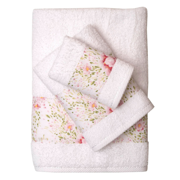 Πετσέτες Μπάνιου (Σετ 2τμχ) Anna Riska 3002 White 500gsm