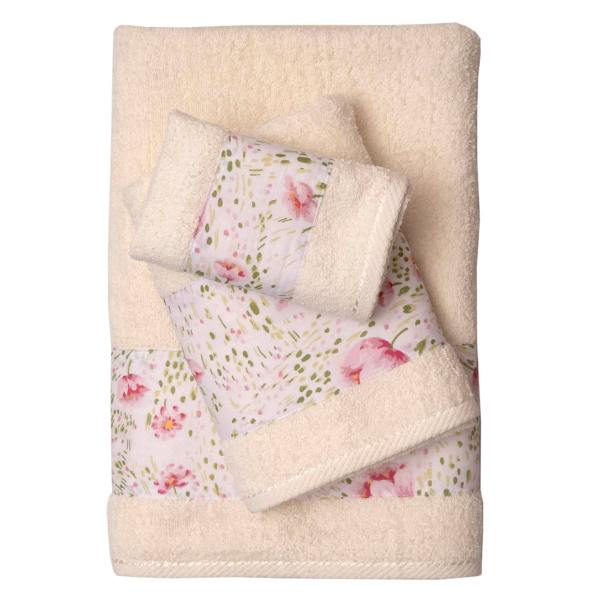 Πετσέτες Μπάνιου (Σετ 2τμχ) Anna Riska 3002 Ivory 500gsm