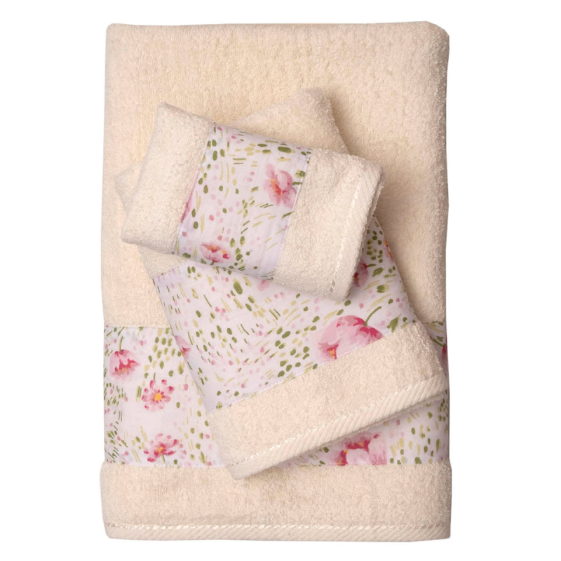 Πετσέτες Μπάνιου (Σετ 2τμχ) Anna Riska 3002 Ivory 500gsm