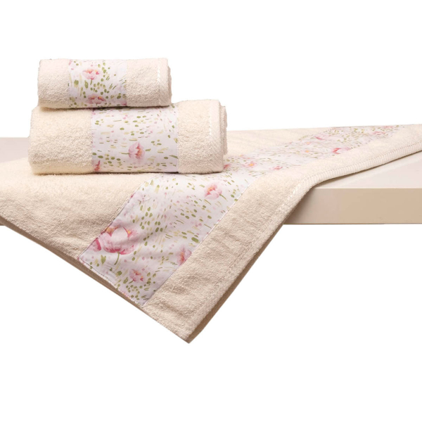 Πετσέτες Μπάνιου (Σετ 2τμχ) Anna Riska 3002 Ivory 500gsm