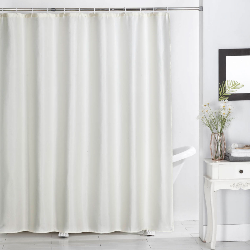 Κουρτίνα Μπάνιου (180x180) Με Κρίκους Anna Riska Des 512 Ivory