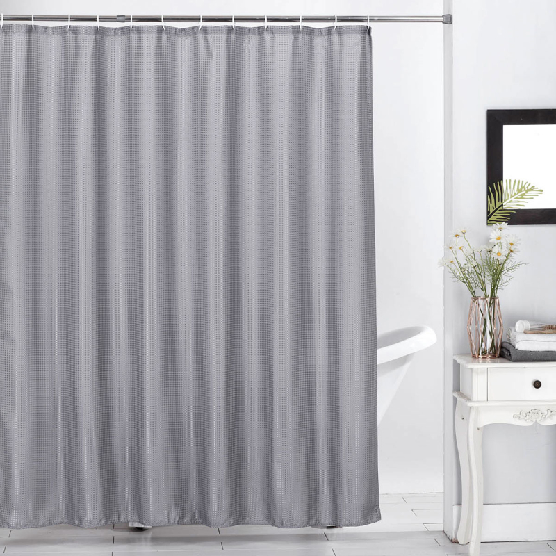 Κουρτίνα Μπάνιου (180x180) Με Κρίκους Anna Riska Des 513 Ivory