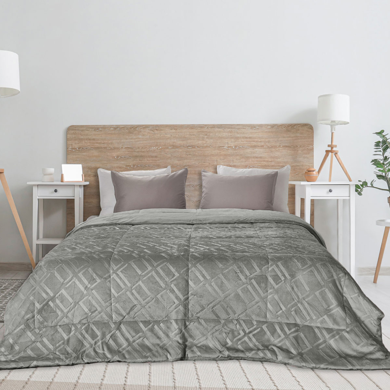 Κουβερτοπάπλωμα Υπέρδιπλο (220x240) Whitegg KB153-2