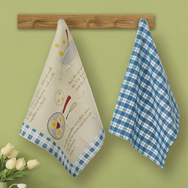 Ποτηρόπανα (Σετ 2τμχ) Whitegg ΠΟΤ33-3