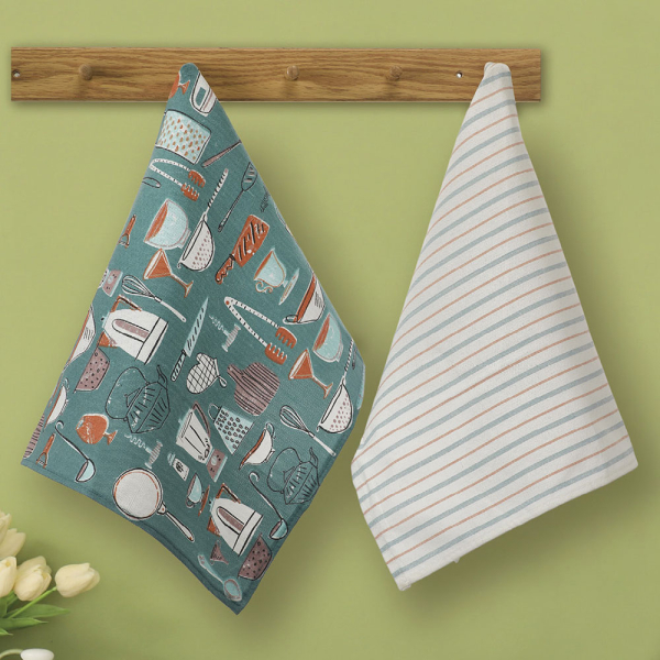 Ποτηρόπανα (Σετ 2τμχ) Whitegg ΠΟΤ33-4