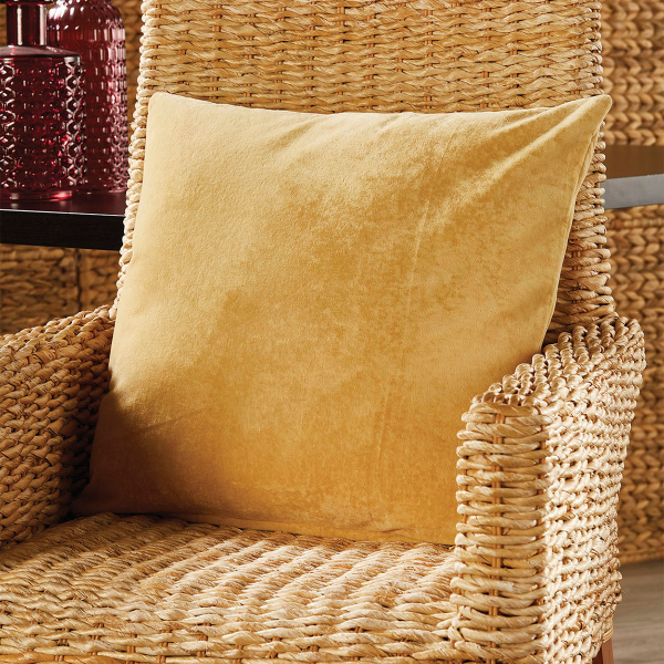 Διακοσμητική Μαξιλαροθήκη Βελουτέ (42x42) Whitegg ΖΟ87/7 Mustard AW2026