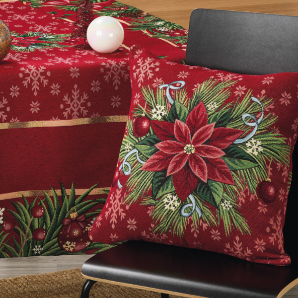 Χριστουγεννιάτικη Μαξιλαροθήκη (45x45) Whitegg XR102