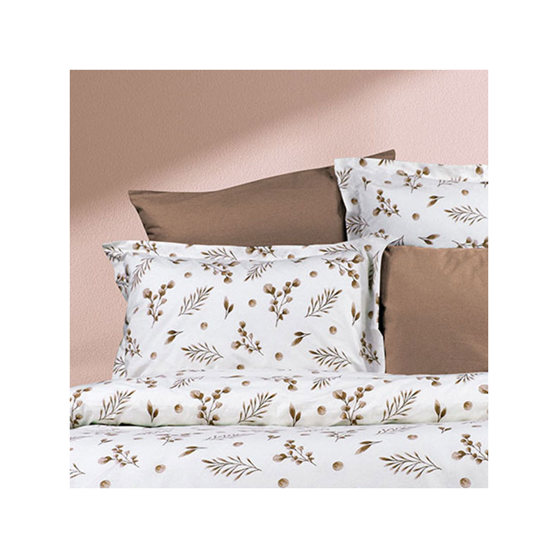 Φανελένια Μαξιλαροθήκη (50x70) Dimcol Μυρτώ 352 Beige