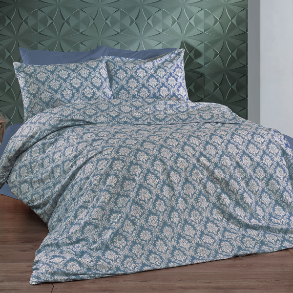 Σεντόνια Μονά (Σετ 160x240) Dimcol Οφηλία 279 Blue