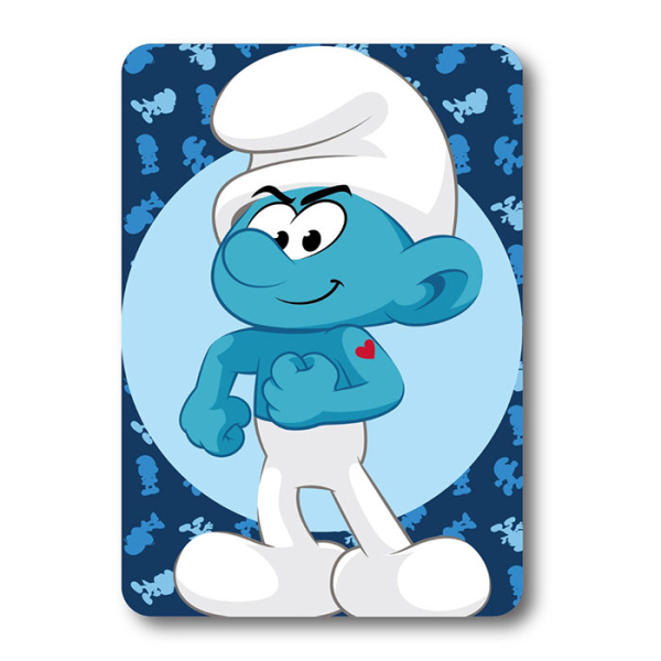 Κουβέρτα Fleece Κούνιας (100x140) Dimcol Smurfs 11