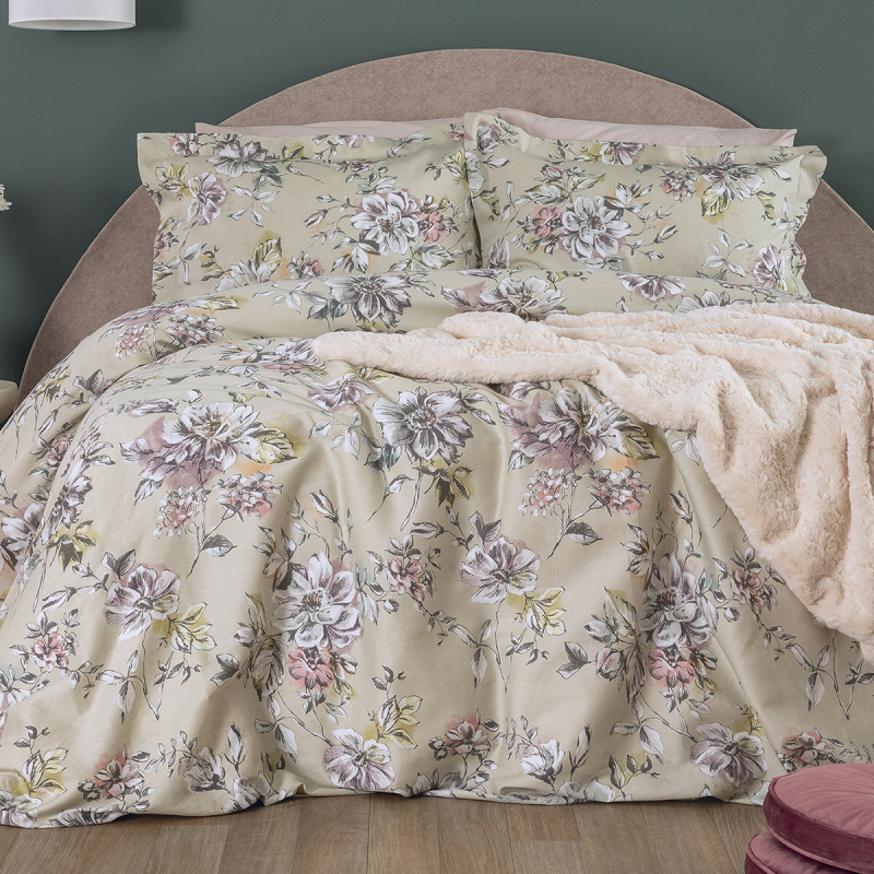 Παπλωματοθήκη Υπέρδιπλη (Σετ 240x250) Palamaiki Ivy IS813