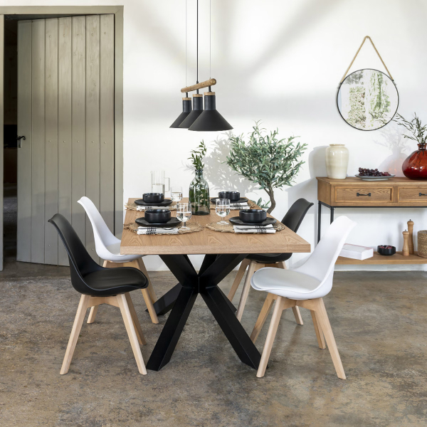 Καρέκλα Τραπεζαρίας (48x52.5x82) A-S Baya Grey 157166G