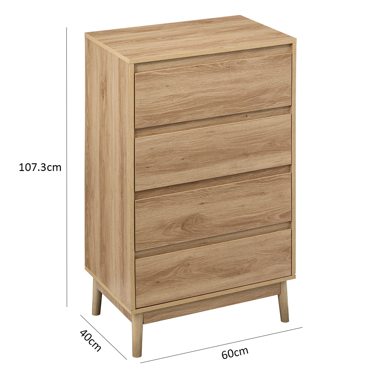 Συρταριέρα 4 Θέσεων (60X40X107 3) F-V Abana 193545 Home Έπιπλα Συρταριέρες - Ντουλάπια Spitishop