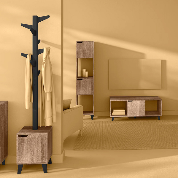 Έπιπλο Τηλεόρασης (100.8x32x47) F-V Nat Wood 173678