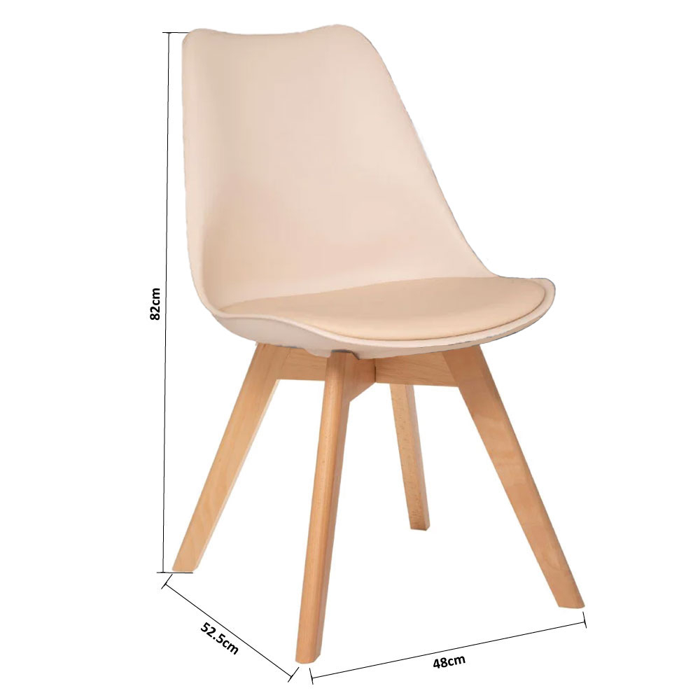 Καρέκλα Τραπεζαρίας (48X52 5X82) A-S Baya Beige 157166J Home Έπιπλα Κουζίνας & Καρέκλες Spitishop