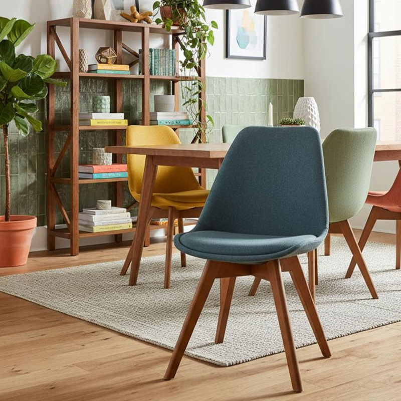 Καρέκλα Τραπεζαρίας (48x55x80) A-S Baya Blue 197307B